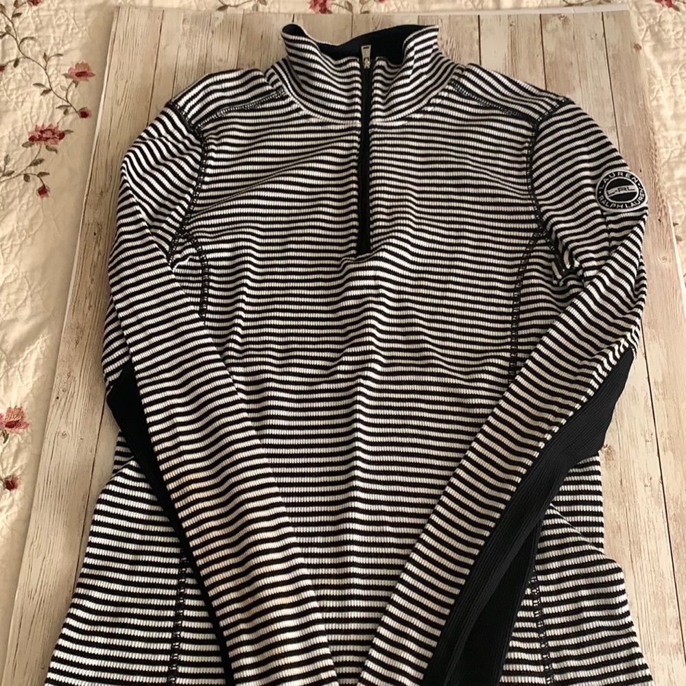 Womenswear Ralph Lauren Active Pullover stretch, striped Crew neck Top